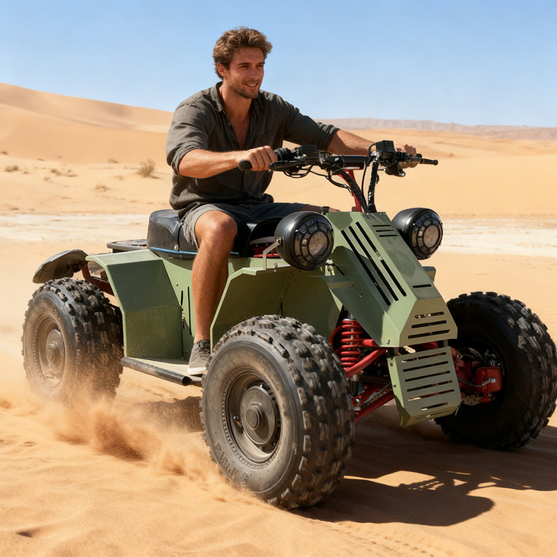 Electric ATV Military Green - Image 2
