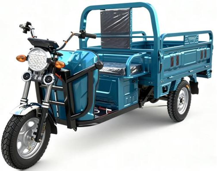 Electric Cargo Tricycle with Canopy - Image 2