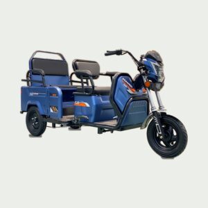 Electric Tricycle Three Seater Blue Long
