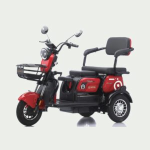 Electric Tricycle Two Seater Red Black